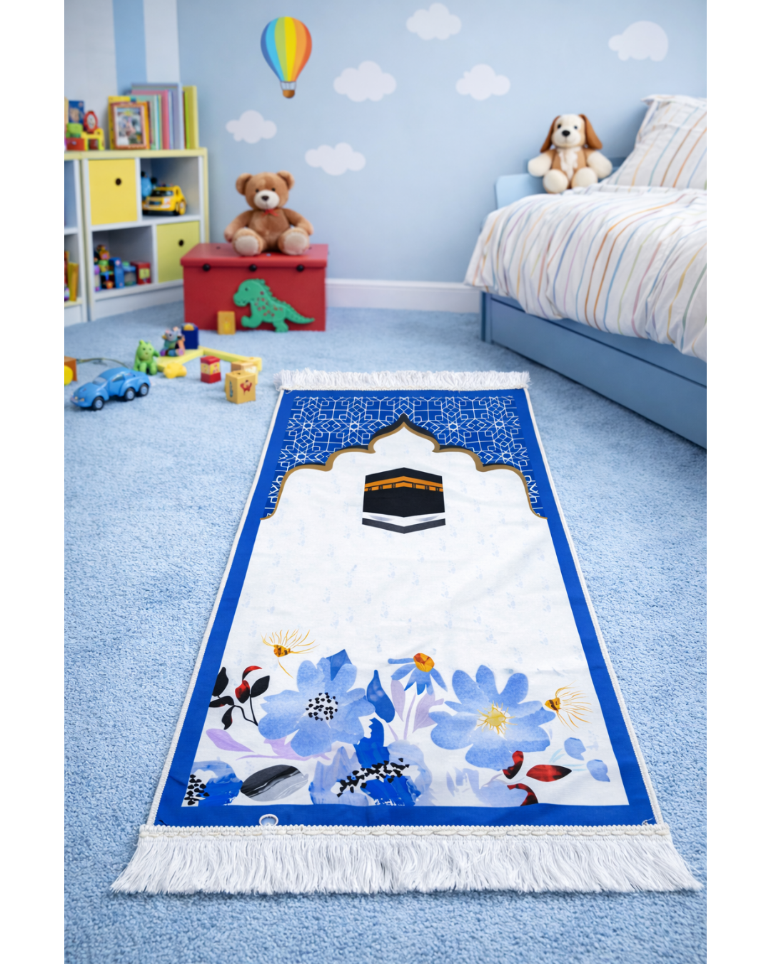 Çocuk Seccadesi Lale desenli 40×95 cm | Dijital Baskı | Renkli & Eğitici Tasarım (Kopya)