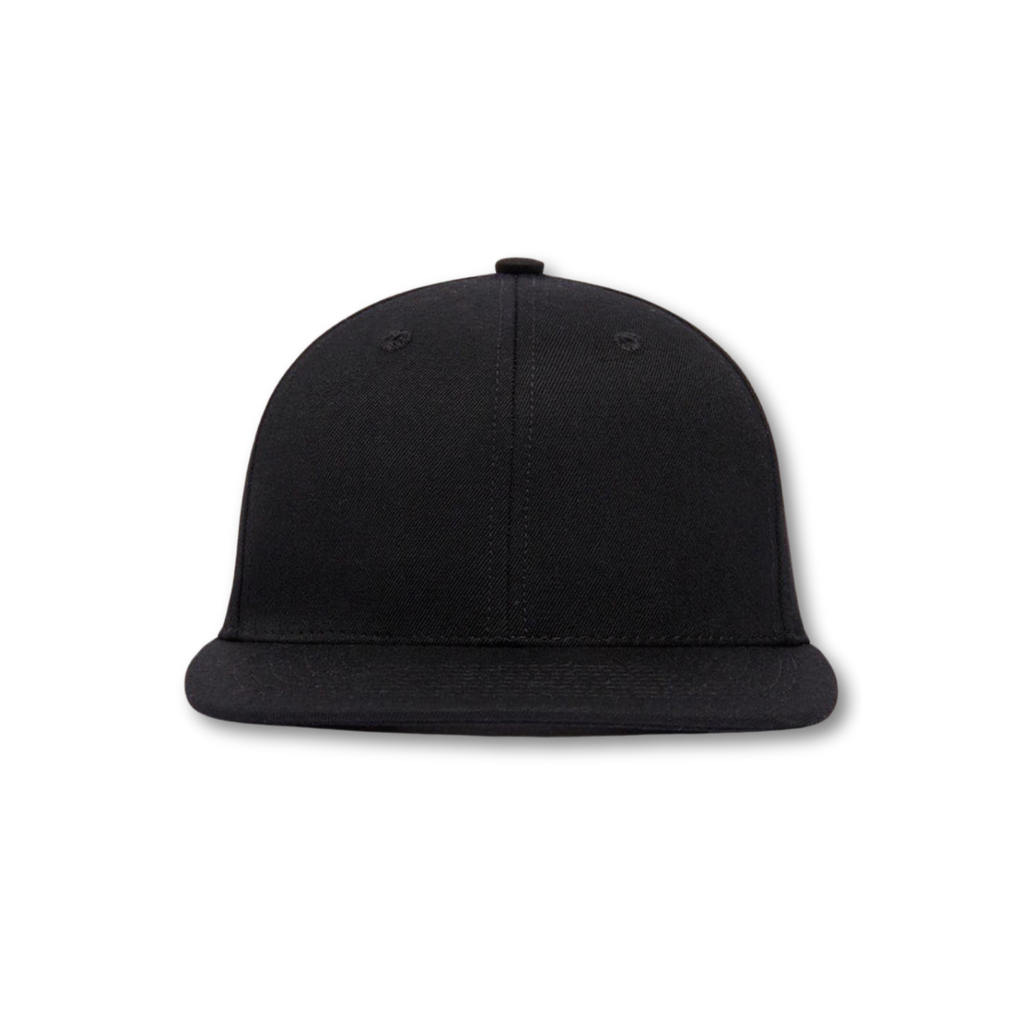 Düz Siyah Snapback Şapka | Flat Siperlik | Unisex Pamuk Şapka