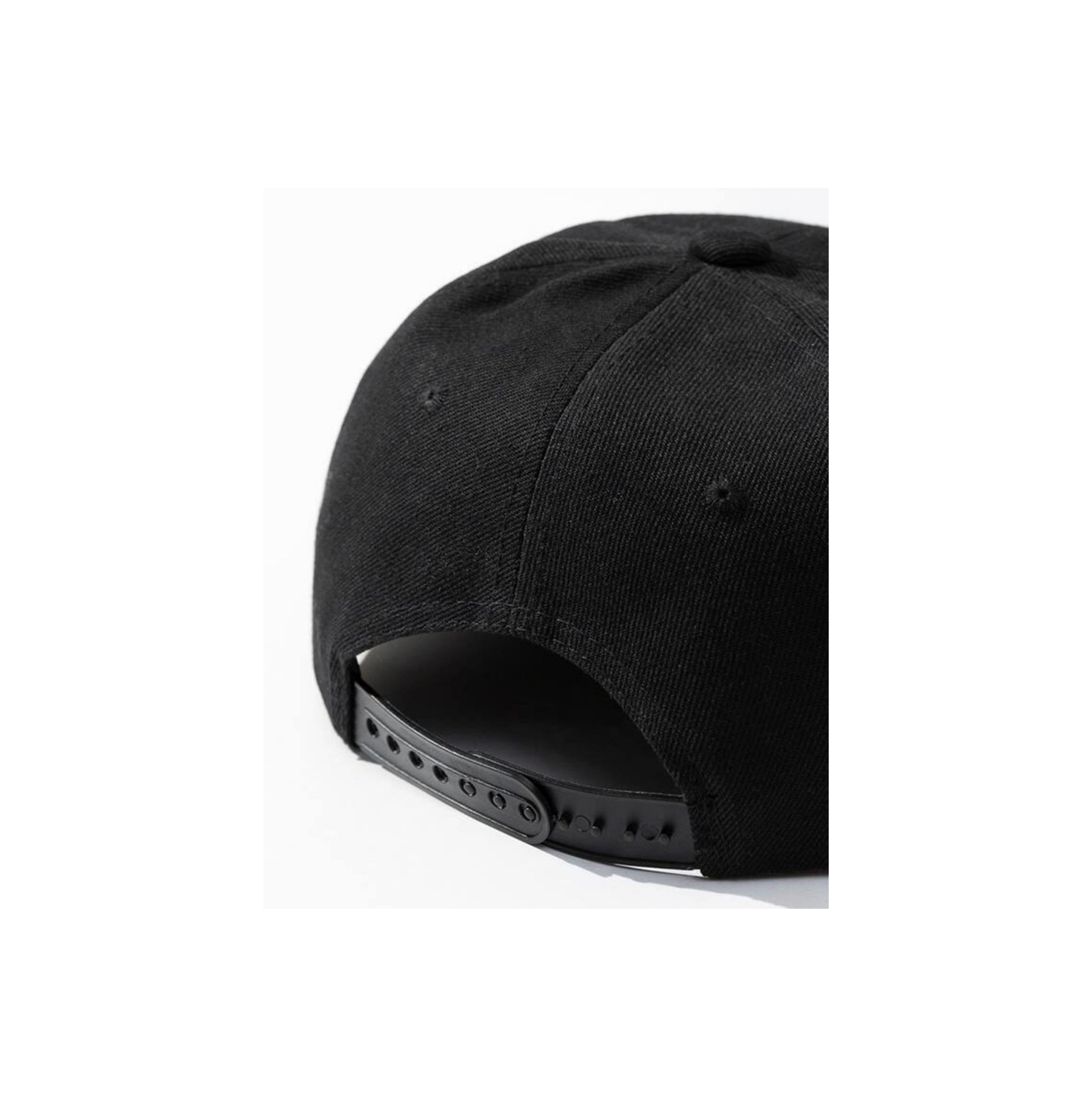 Düz Siyah Snapback Şapka | Flat Siperlik | Unisex Pamuk Şapka