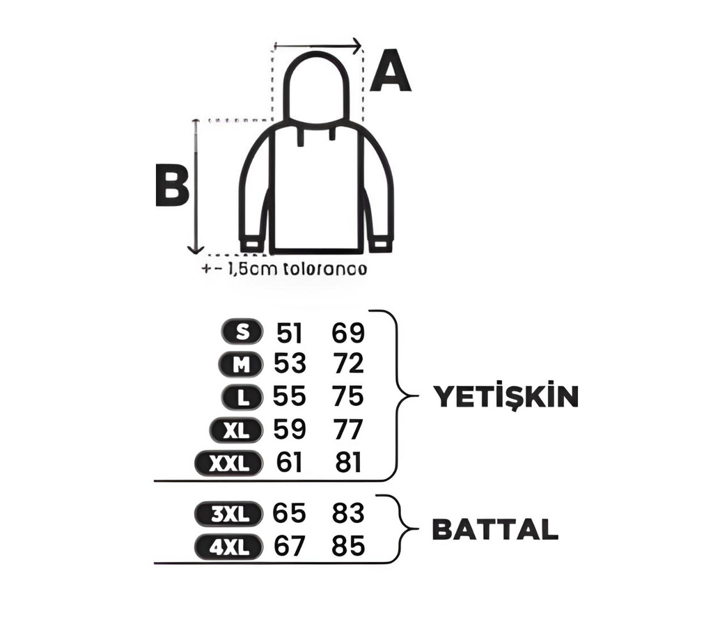 Kişiye Özel Nakışlı Hoodie – 300 GSM Şardonlu 3 İplik