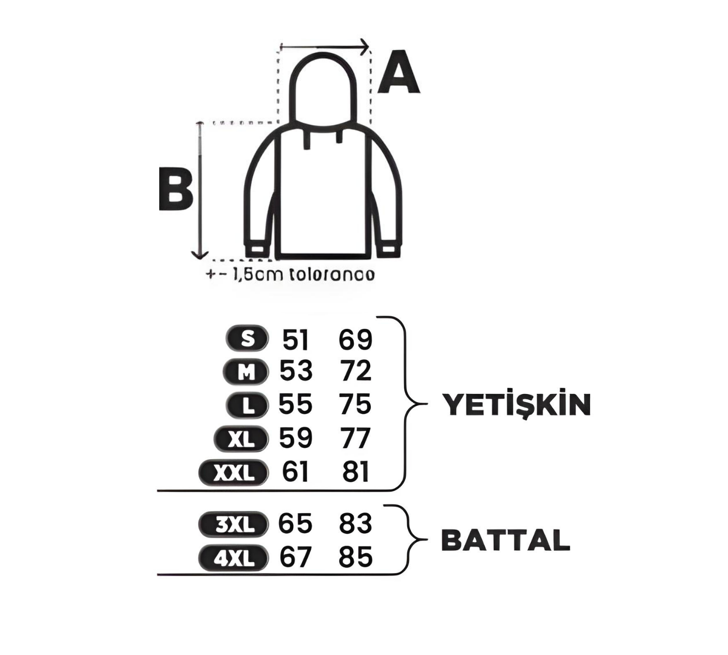 Kişiye Özel Nakışlı Hoodie – 300 GSM Şardonlu 3 İplik