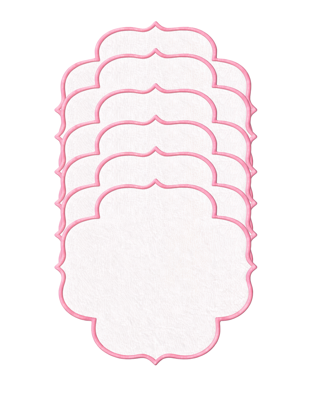 Nakışlı Keten Kahve Yanı Peçetesi – 14x14 cm | Renkli Kenar Detaylı Türk Kahvesi Sunum Peçetesi