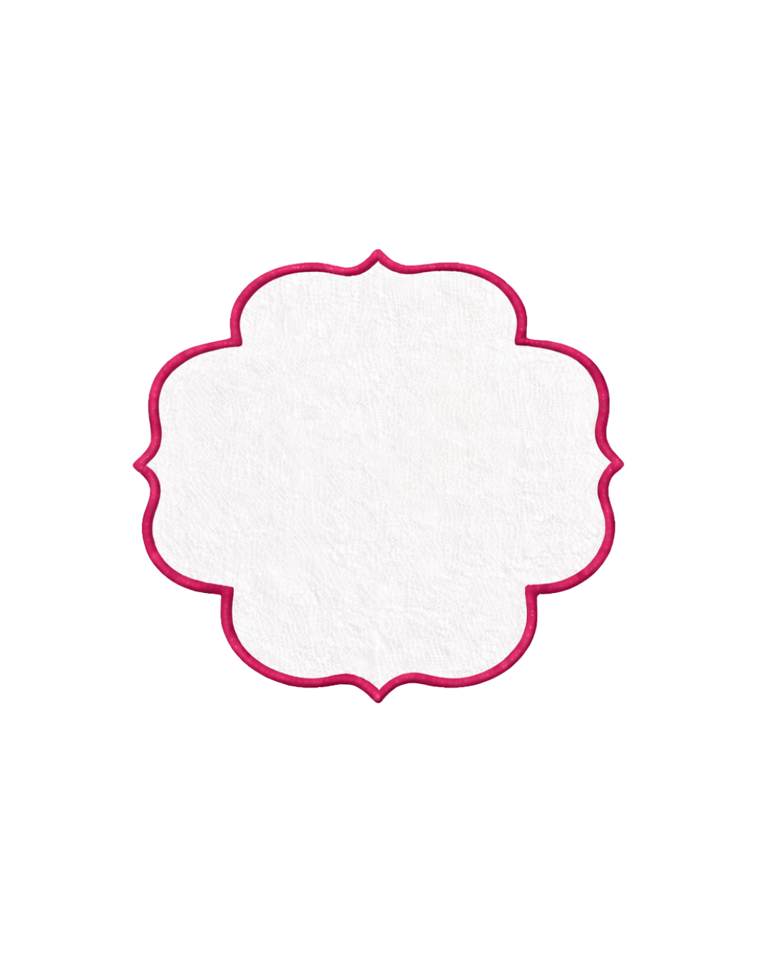 Nakışlı Keten Kahve Yanı Peçetesi – 14x14 cm | Renkli Kenar Detaylı Türk Kahvesi Sunum Peçetesi