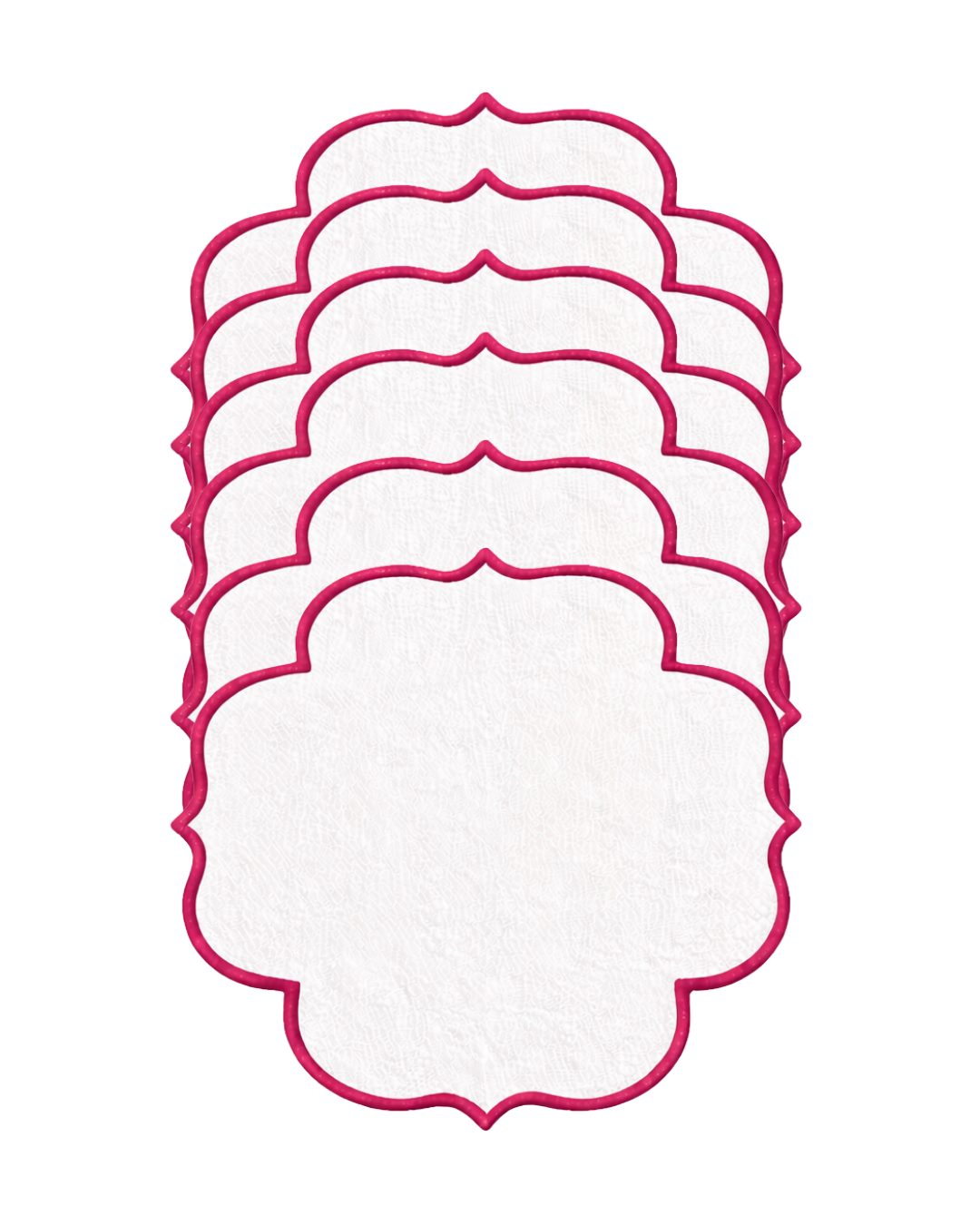 Nakışlı Keten Kahve Yanı Peçetesi – 14x14 cm | Renkli Kenar Detaylı Türk Kahvesi Sunum Peçetesi