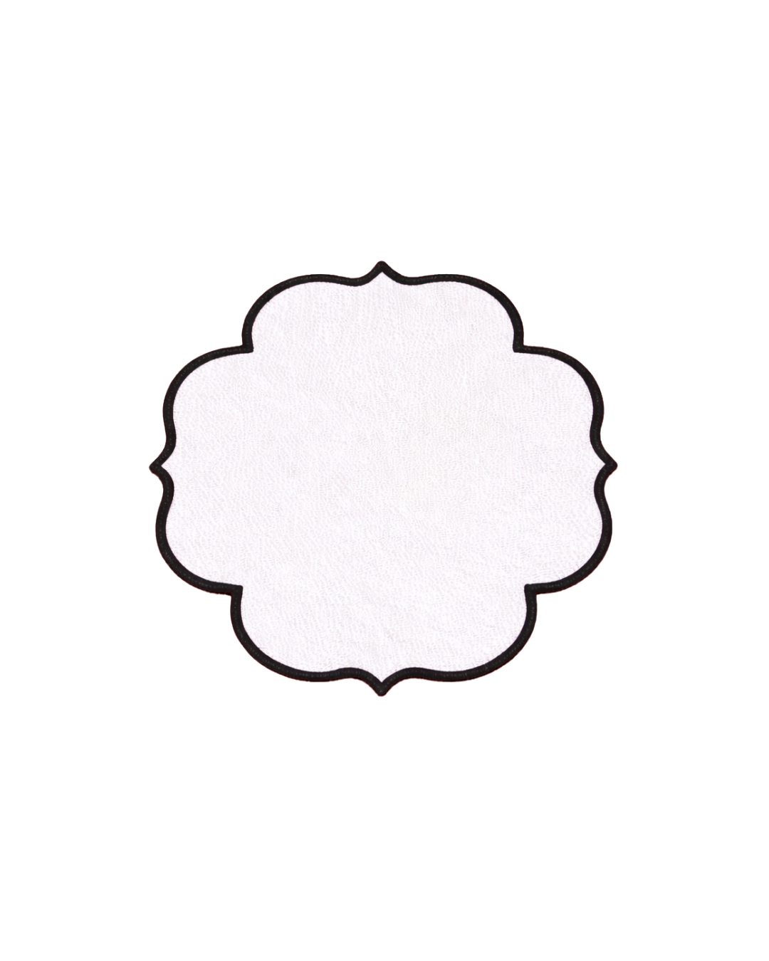 Nakışlı Keten Kahve Yanı Peçetesi – 14x14 cm | Renkli Kenar Detaylı Türk Kahvesi Sunum Peçetesi