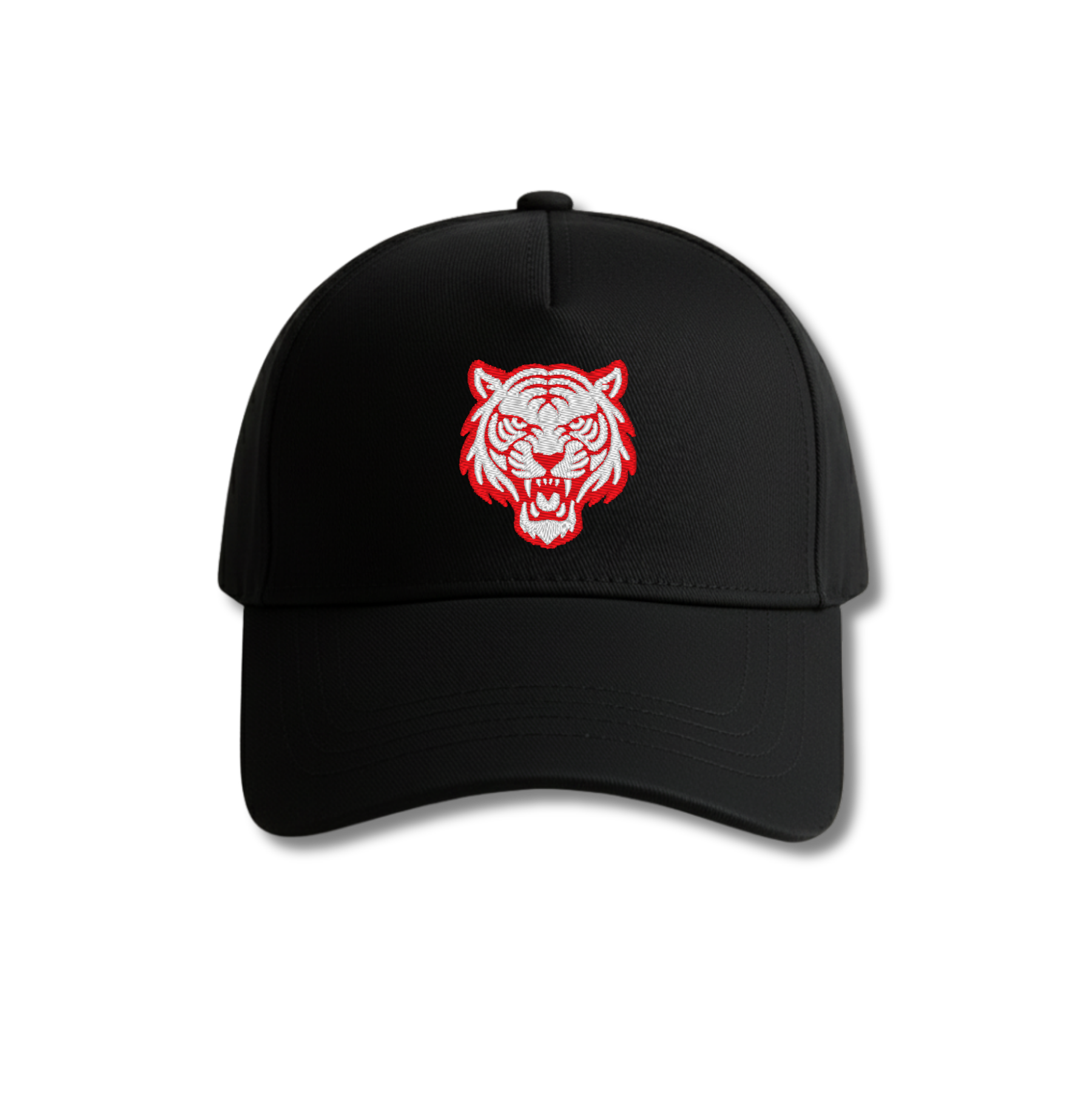 Kaplan Nakışlı Siyah %100 Cotton Şapka | Metal Toka Ayarlı Unisex