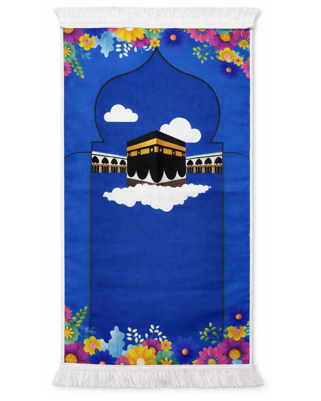 Çocuk Seccadesi Kabe desenli 40×95 cm | Dijital Baskı | Renkli & Eğitici Tasarım