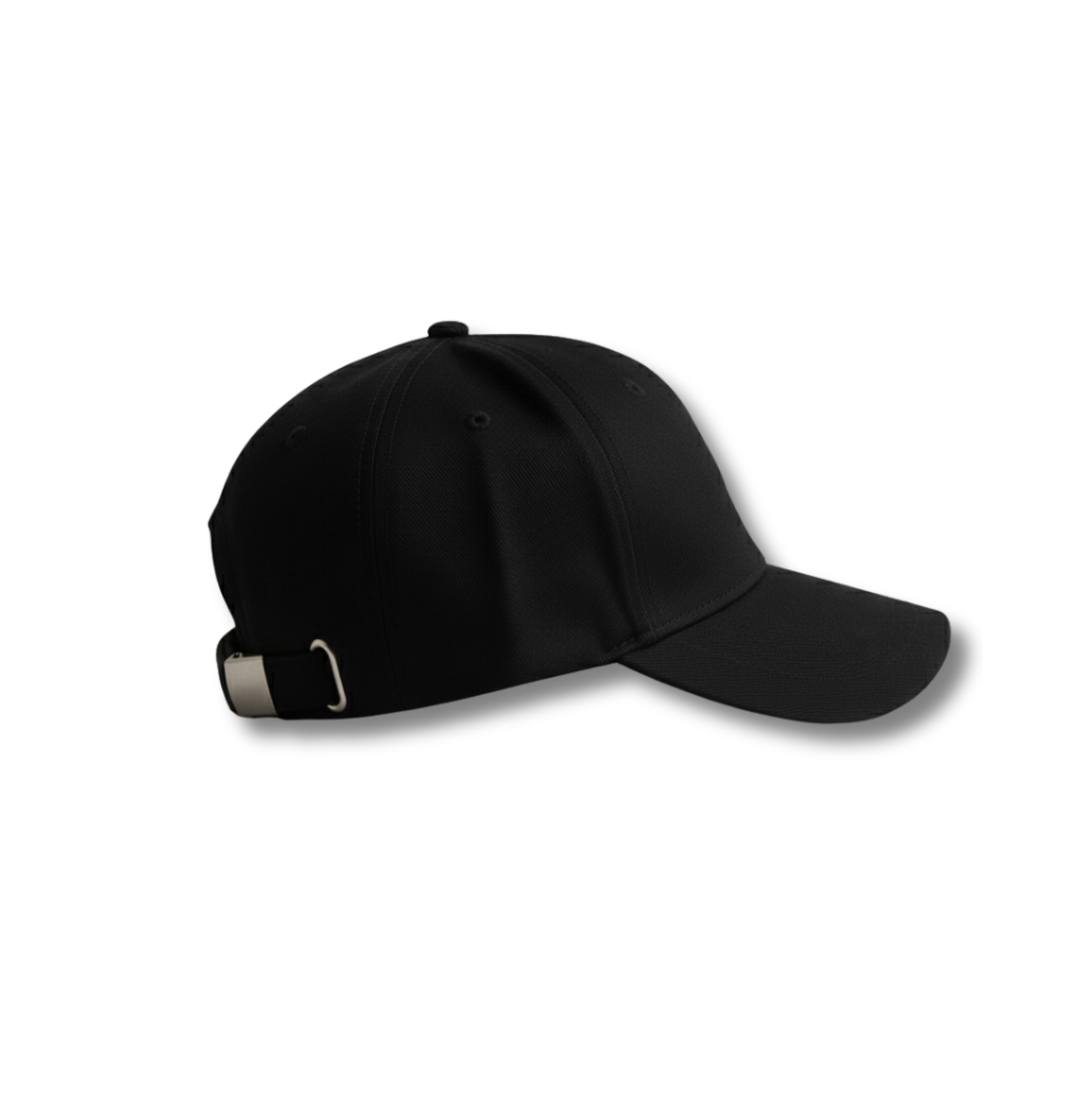 Kartal Nakışlı Siyah %100 Cotton Şapka | Metal Toka Ayarlı Unisex