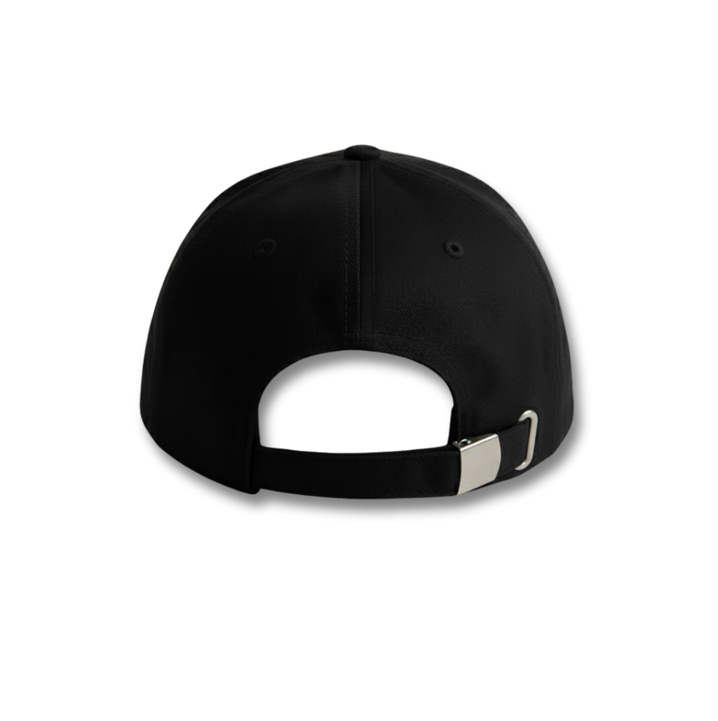 Kaplan Nakışlı Siyah %100 Cotton Şapka | Metal Toka Ayarlı Unisex